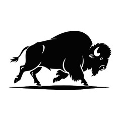 Majestic Bison Silhouette buffalo animal