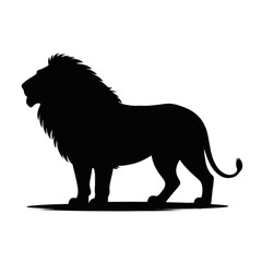 Majestic Lion Silhouette animal king