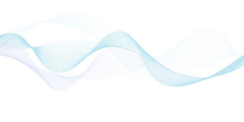 Abstract blue purple gradient flowing wave lines on white background. Modern colorful wavy lines pattern design element. Suit for poster, website, banner, presentation, cover, brochure, flyer. modern