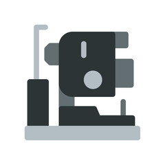 fundus camera simple flat icon illustration