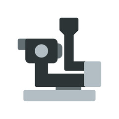 slit lamp simple flat icon illustration