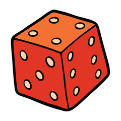 Colorful board game figures around a white dice, ready for play. A fun tabletop gaming scene symbolizing strategy, family time, and friendly competition.
