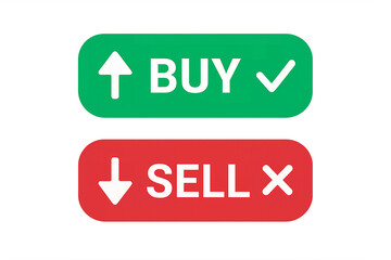 Fototapeta premium Buy and Sell buttons