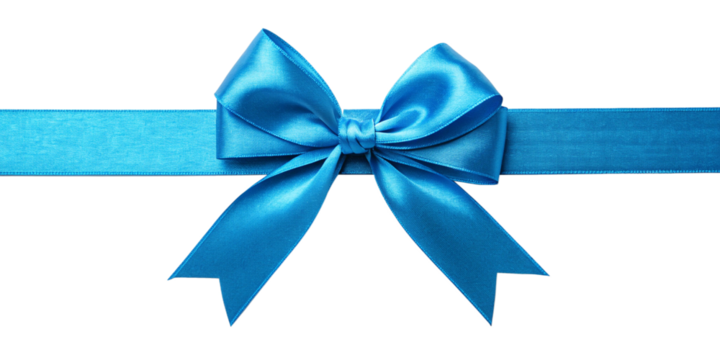 Bright Blue Satin Ribbon with Bow PNG – Isolated on Transparent Background for Gift, Coupon, or Discount Designs
Blue Gift Ribbon and Bow Clipart – Transparent Background PNG for Present or Holiday Gr
