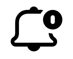 Obraz premium Notification Bell Icon with Alert Badge | Message Updates and Important Information