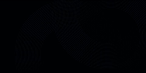 Abstract black glowing geometric lines modern shiny gray circle lines pattern. vector illustration