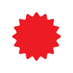Red Starburst Icon for Sales, Promotions, and Special Offers
