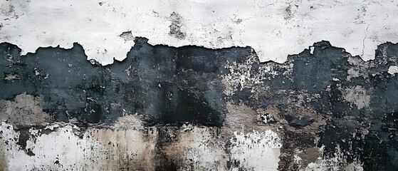 Obraz premium Old paint peels, grunge wall, urban vintage.