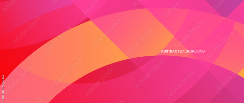 Poster pink abstract background with round objects overlapping each other to form a beautiful pattern. vect