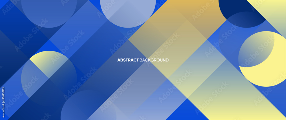 Fototapete abstract square shapes in blue against a background of futuristic concepts. regular sloping lines cr