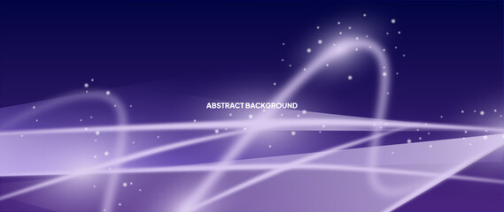 An abstract blue background with randomly arranged lines and stars. Web banner, wallpaper, banner, brochure. Geometric shape background.	