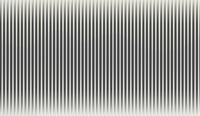 Geometric abstract art background with vertical lines. Optical illusion with waves and transition. Eps10