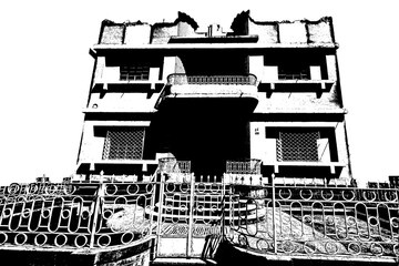 Obraz premium Goiânia, Goiás, Brazil Art Deco Architecture Palace Hotel Goiania old building historical heritage