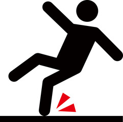 미끄럼주의 아이콘