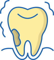periodontics  lineal color icon