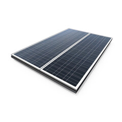 A solar panel on a transparent background
