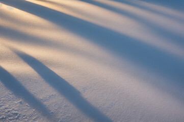 Winter snowscape in at high altitude