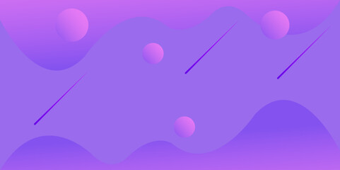 Purple and blue abstract shapes background layout with design elements. Copy space backdrop.