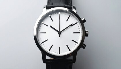 Modern Minimalist Watch with Leather Strap
