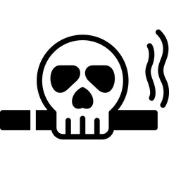 toxic icon illustration design with solid