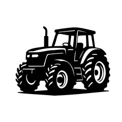 Obraz premium Farm Tractor Silhouette