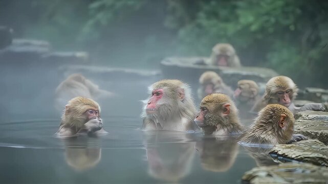 温泉に入る猿 」の写真素材 | 1,671件の無料イラスト画像 | Adobe Stock