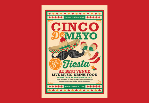 Cinco De Mayo Fiesta Flyer