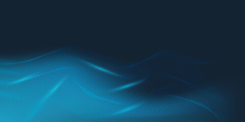 Dot white blue wave light screen gradient texture background. Abstract technology big data digital background. 3d rendering.