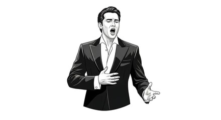 Dramatic Opera Singer Solo Performance