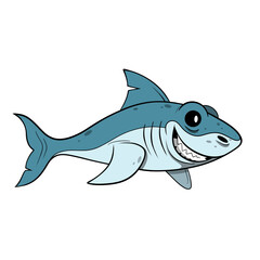 Shark sea life predator with sharp teeth clip art