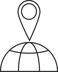 vector map pointer icon