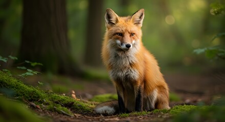 Red Fox in Native Habitat