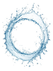 water splash isolated on white