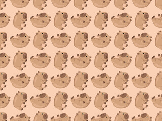 capybara mammal mascot zoo pet cute cartoon comic character flat season element abstract icon love