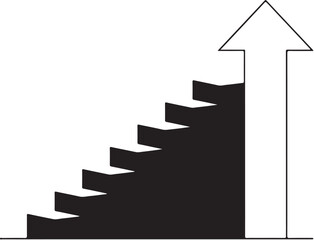 Stairway to Success An Abstract Representation of Progress Ascent and Achievement Through Perseverance and Determination a Metaphor for Upward Growth