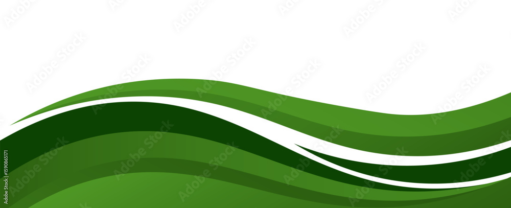 Poster modern green background. graphic design pattern background template with dynamic wave shapes. vector