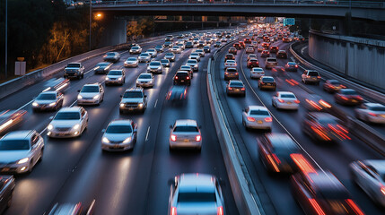 Obraz premium Controlled road access during peak hours 