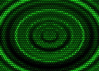 green abstract circles background