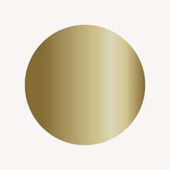 Gold circle collage element vector