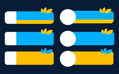Lower third six colorful abstract rectangular and circular shapes create a vibrant design.