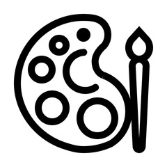 Art Line Icon, Creative Category