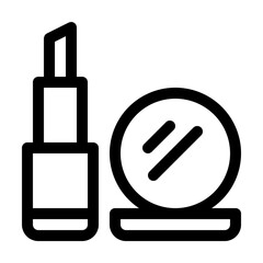 Beauty Line Icon, Cosmetic Category