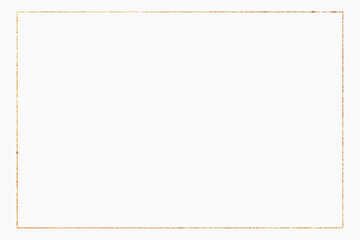 Gold glitter frame vector