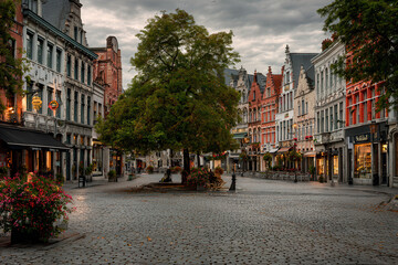 Fototapeta premium serene view of quiet streets of european capital devoid of people and bustling activity