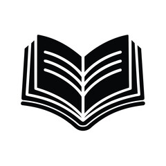 Closed Book Outline Vector Illustration