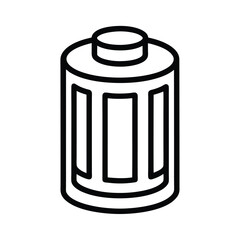 Battery Outline Vector Illustration