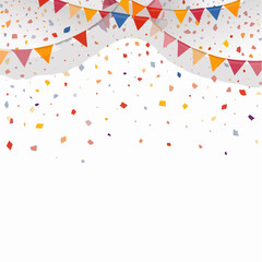 Playful confetti overlay with a variety of bright colors and shapes, conveying happiness, party, and celebration, great for social media, event flyers, or greeting cards.
