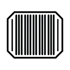 Barcode Outlined In Bold Vector Illustration