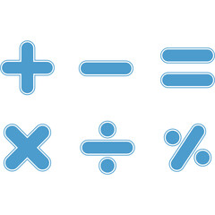 Obraz premium Math Symbol Vector