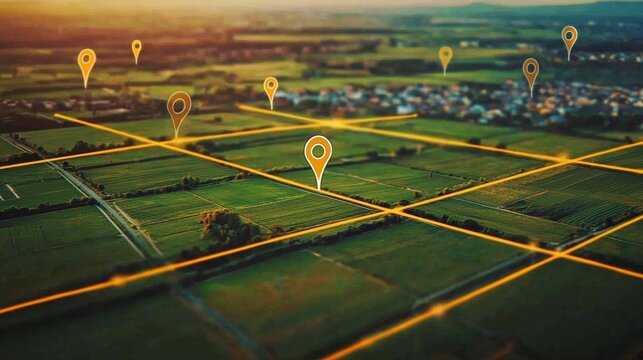 Aerial Mapping of Property with Clear Location Markers